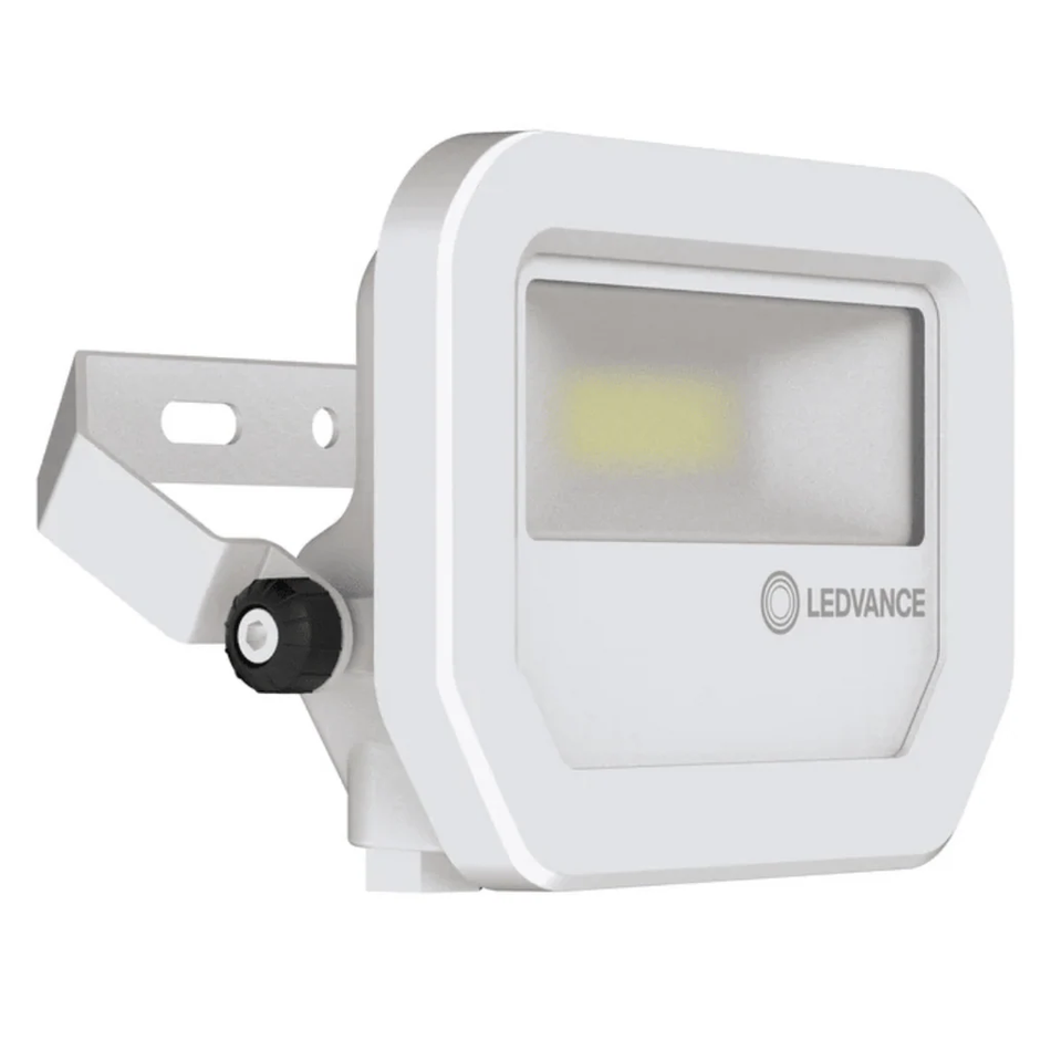 Reflector LED para Uso Exterior Blanco 10W 1100lm 3000K IP65 IK07 Montaje Sobreponer LEDVANCE 80641