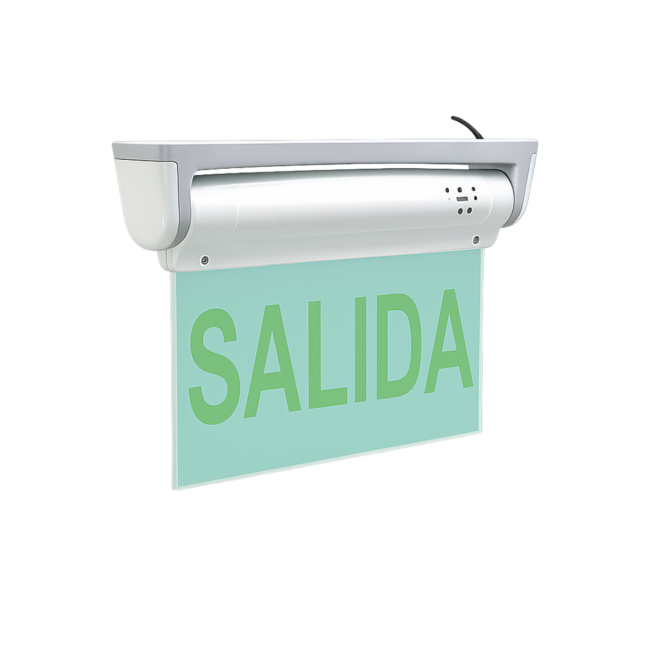 Luminaria LED de Emergencia Señalización de Salida Transparente IP20 Lumiance