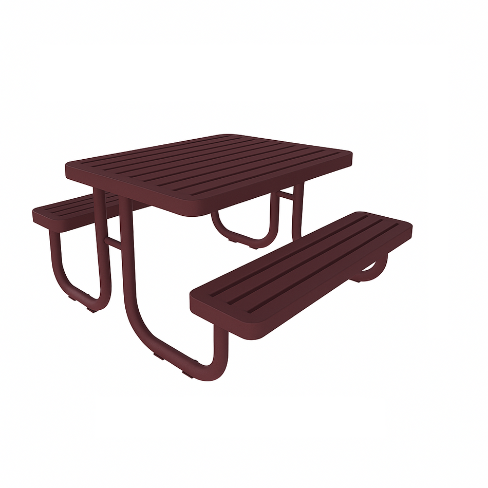 Mesa Picnic 02 JIMPIC-02 Metálica con Asiento Integrado