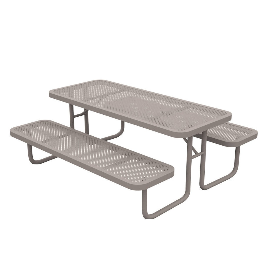 Mesa Picnic 06 JIMPN-06 Metálica con Bancos Integrados