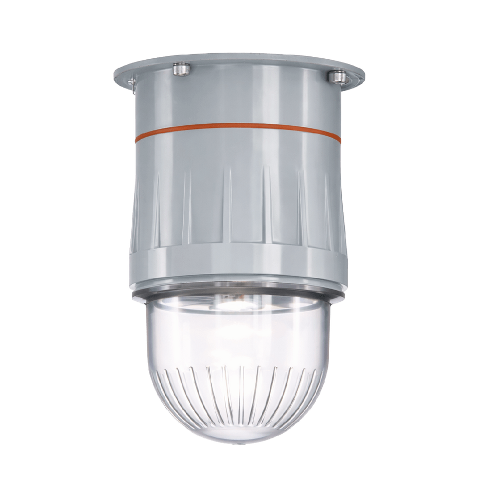 Portalámparas Industrial Montaje a Techo con Vaso de Policarbonato Adaptador Largo Serie V100 RAWELT 27.01.3485